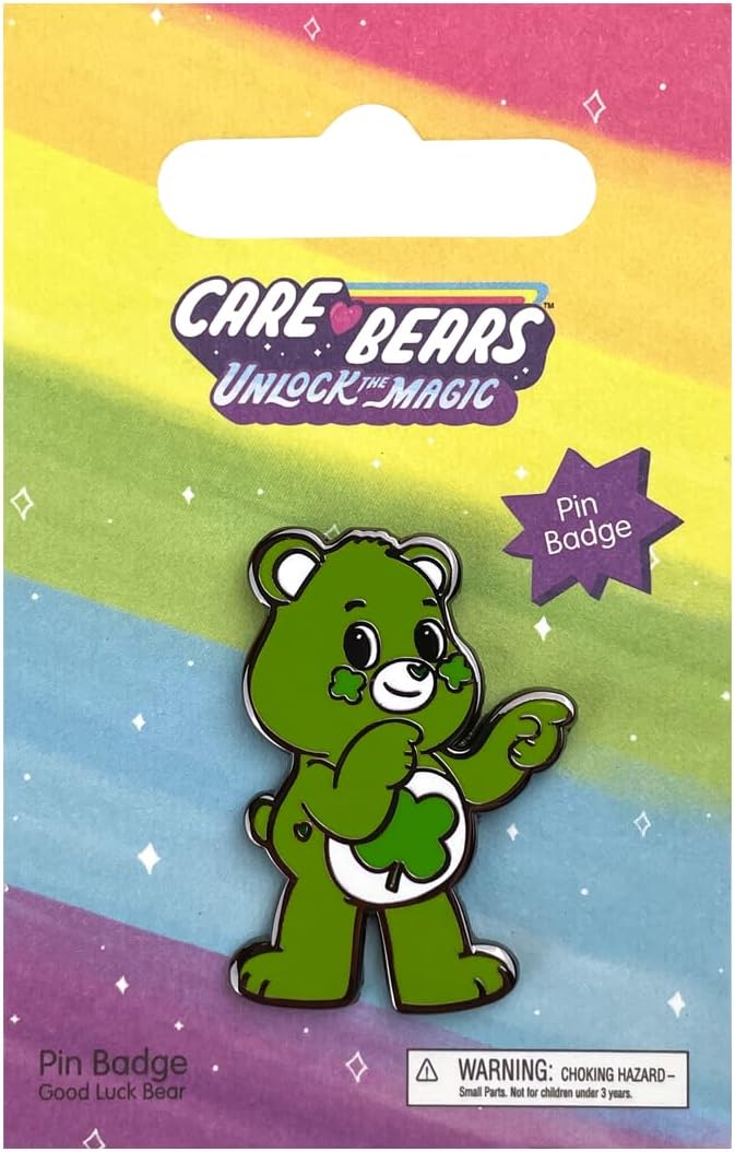 Pawprint Family | Good Luck Bear Enamel Pin Badge | Care Bears Unlock the Magic Official Merchandise