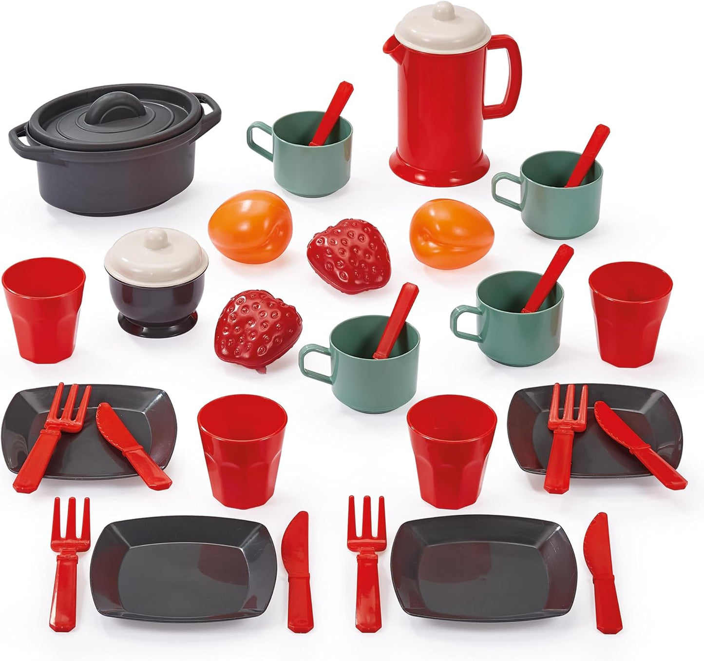 Ecoiffier 100% Chef Eetset met Speeleten, 34dlg.