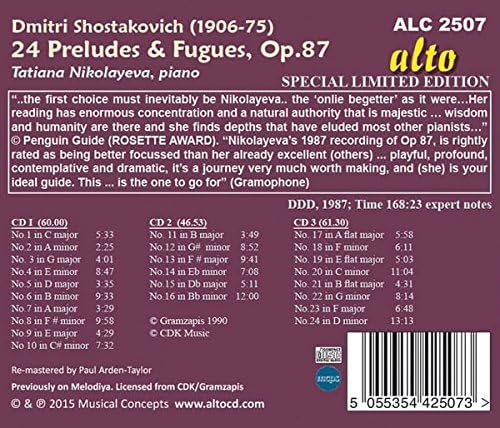 Dmitri Shostakovich: 24 Preludes And Fugue, Op. 87