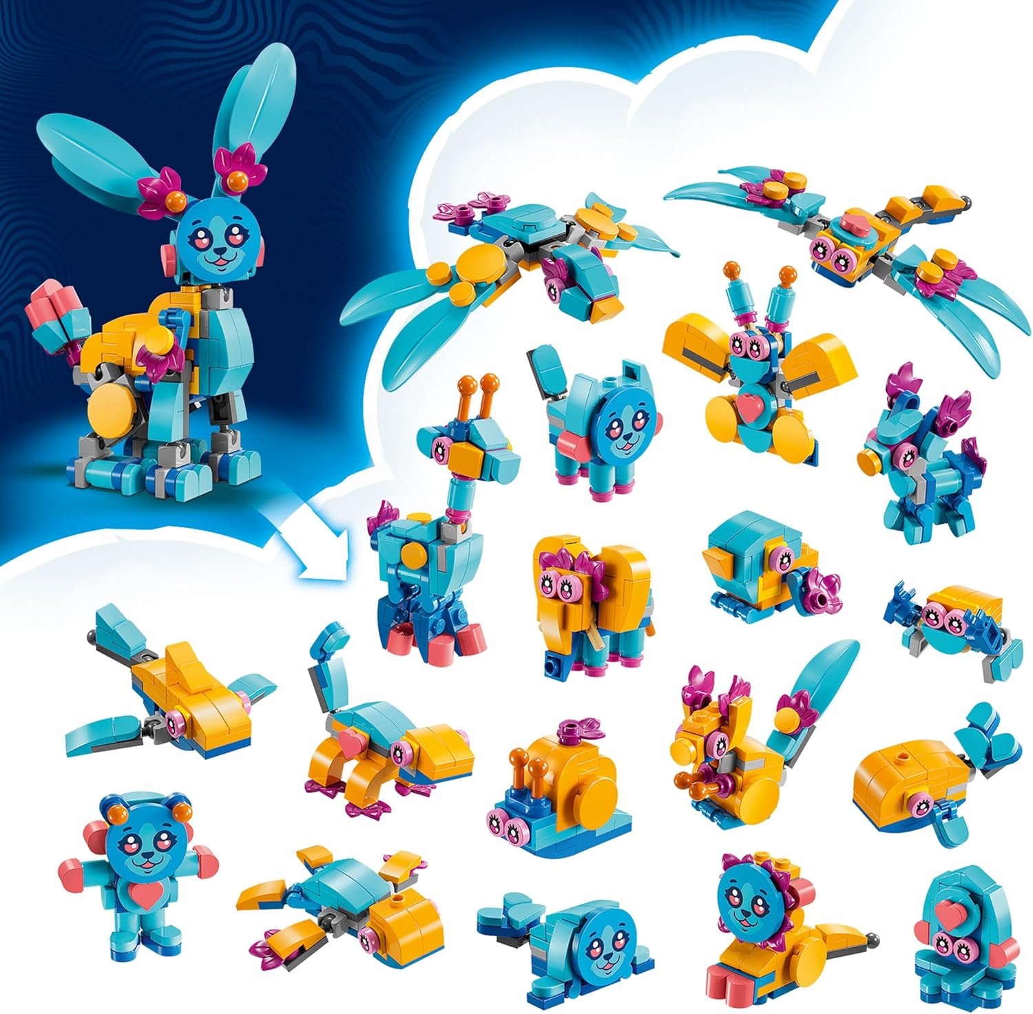 LEGO DREAMZzz Bunchu's creatieve dierenavonturen, Bouwpakket voor Kinderen met 20 Bouwopties, Herbouwbaar Dieren Speelgoed voor 7 jaar en Ouder, Cadeau voor Meisjes en Jongens 71488