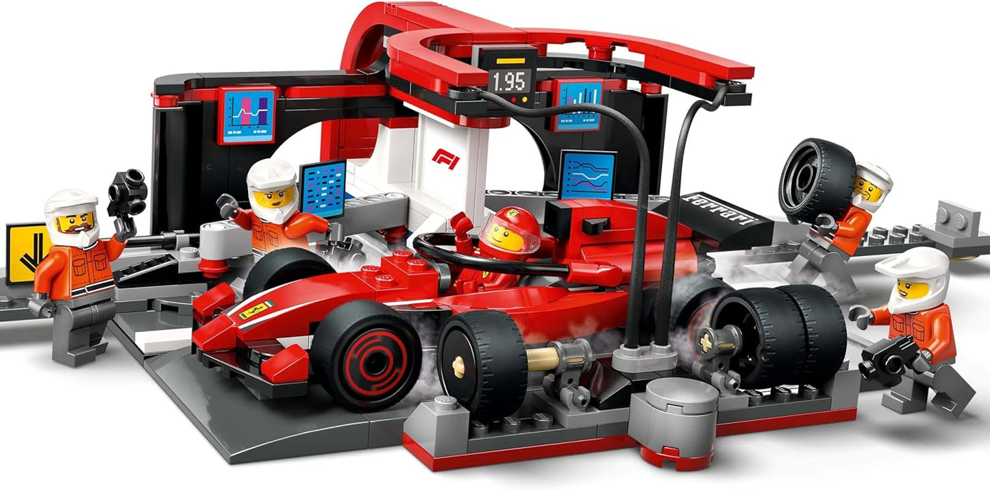 Lego City: F1 Pit Stop & Pit Crew With Ferrari Car (60443)