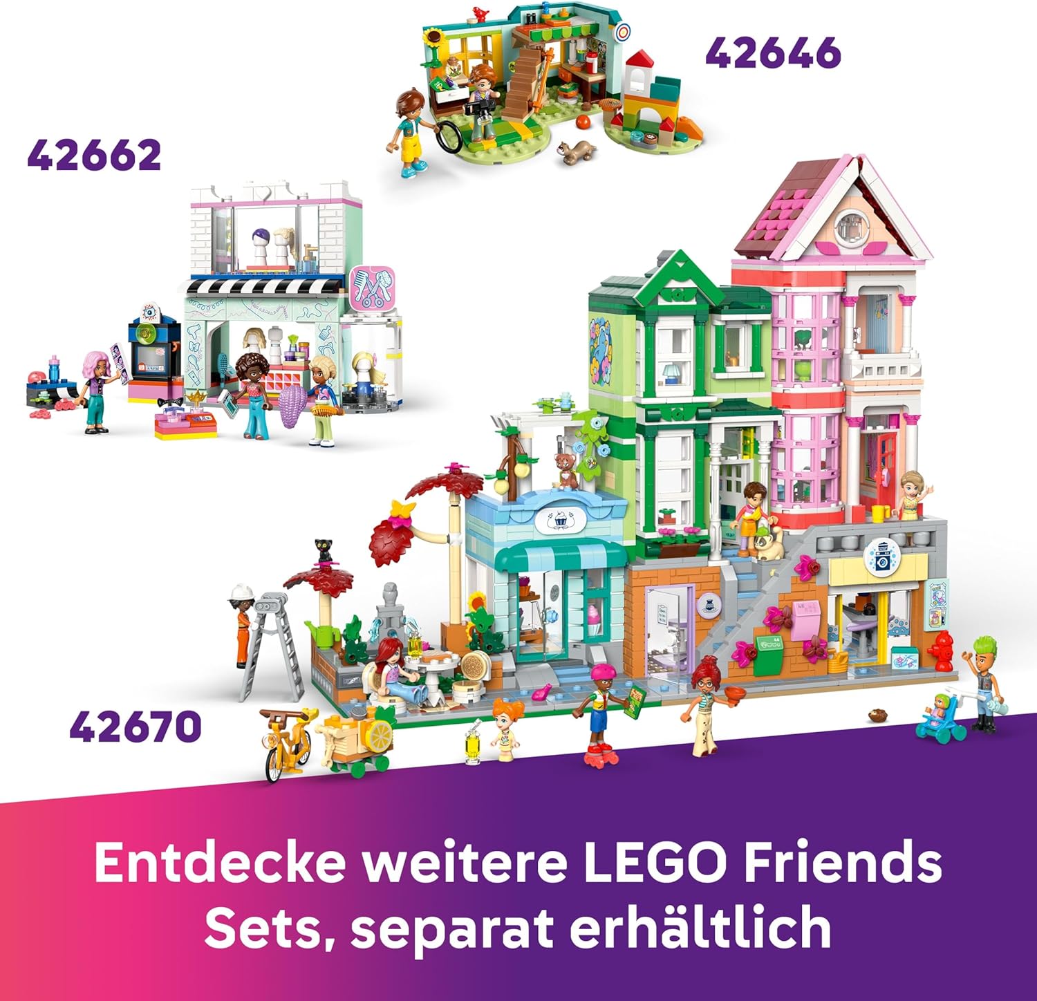 LEGO Friends Paisley's Room Set, kreatives Lernspielzeug für Mädchen ab 6 Jahren, mit 2 Heartlake City Charakteren, einer Hasenfigur, Instrumenten und Puppenhauszubehör 42647