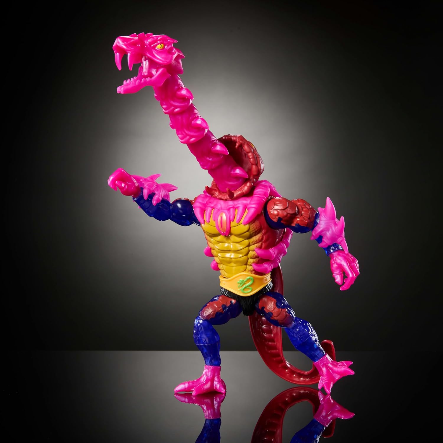 Masters of Universe Origins Turtles of Grayskull Rattlor Reptile Wars Posable Action Figure, Teenage Mutant Ninja & MOTU Crossover Villain Toy