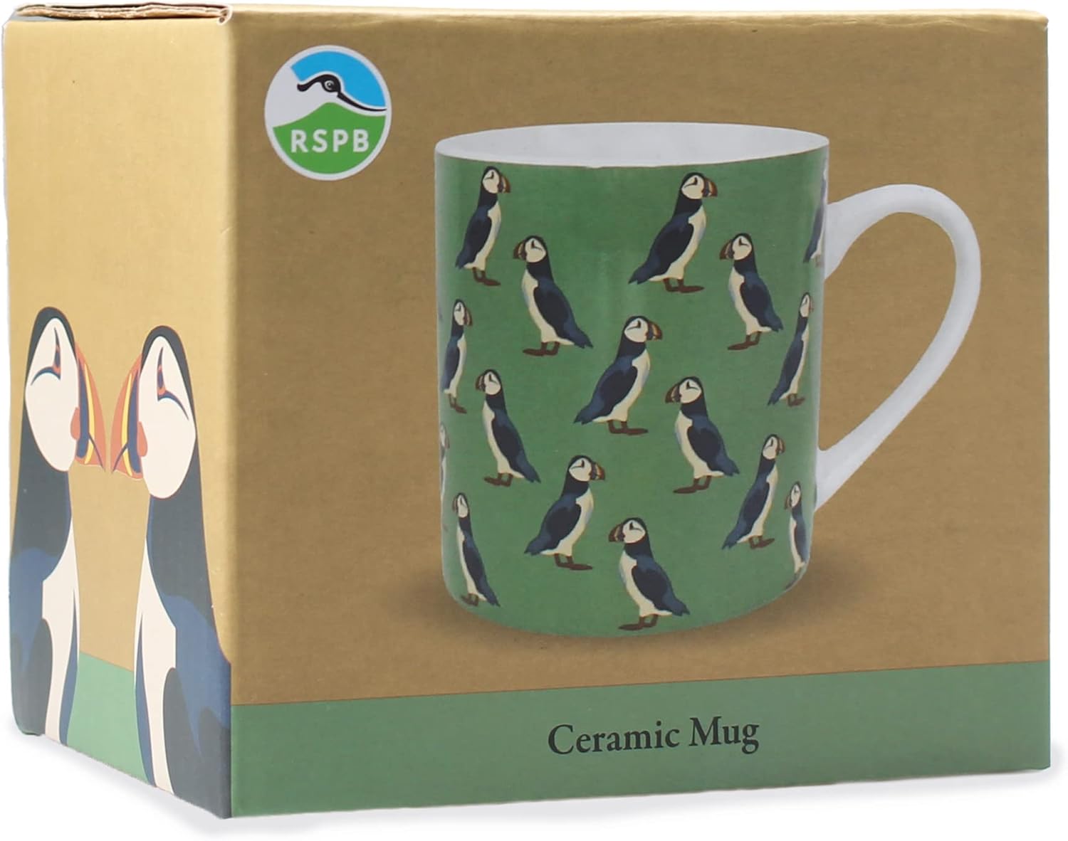 Half Moon Bay RSPB Bird Mug - Mug for Women - Desk Mug - Puffin Gifts