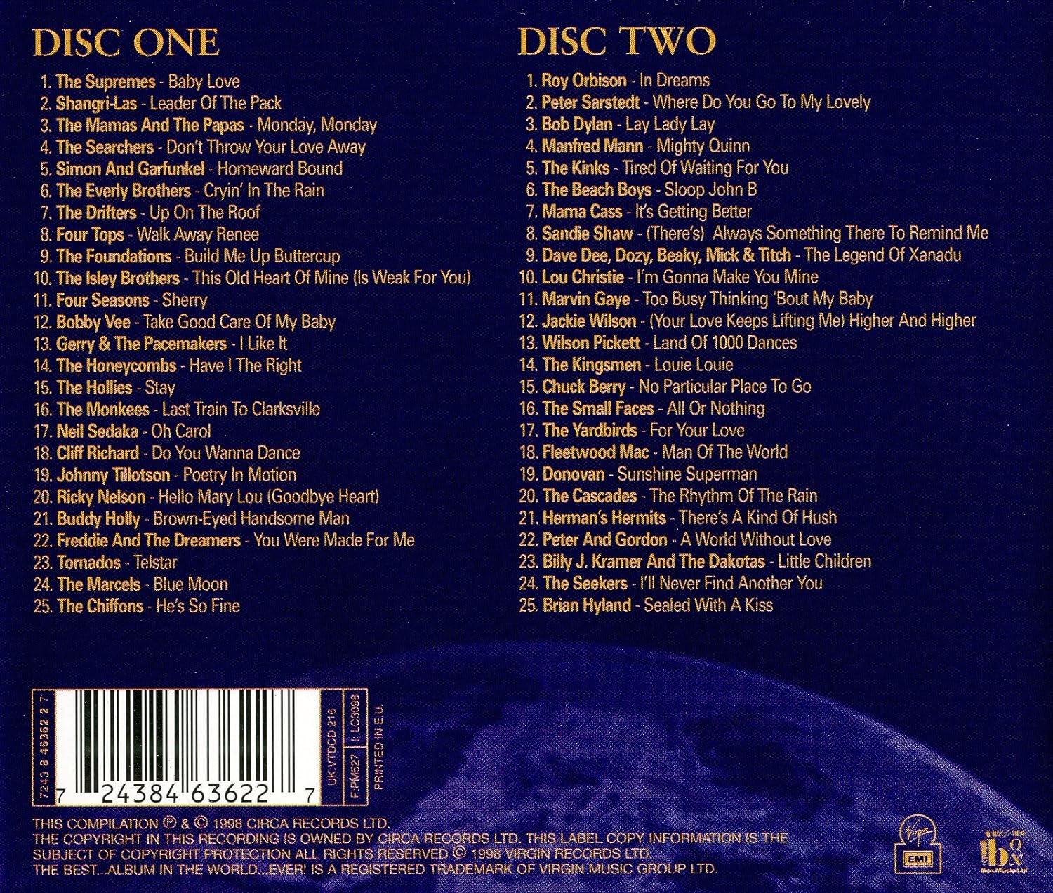 Vol 4 / Various (Supremes / Drifters / Yardbirds)