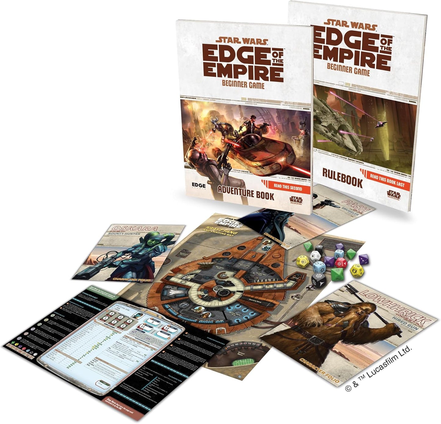 Edge, Star Wars Edge of the Empire RPG: Beginner Game, RPG, Ages 12 plus, 3-5 Players