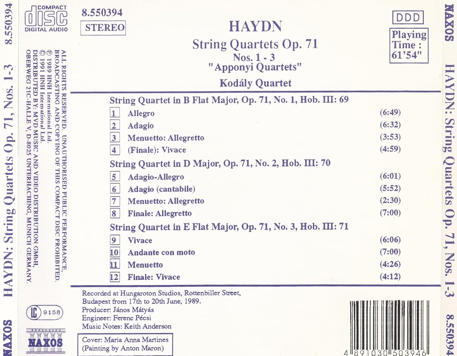 Streichquartette 1-3