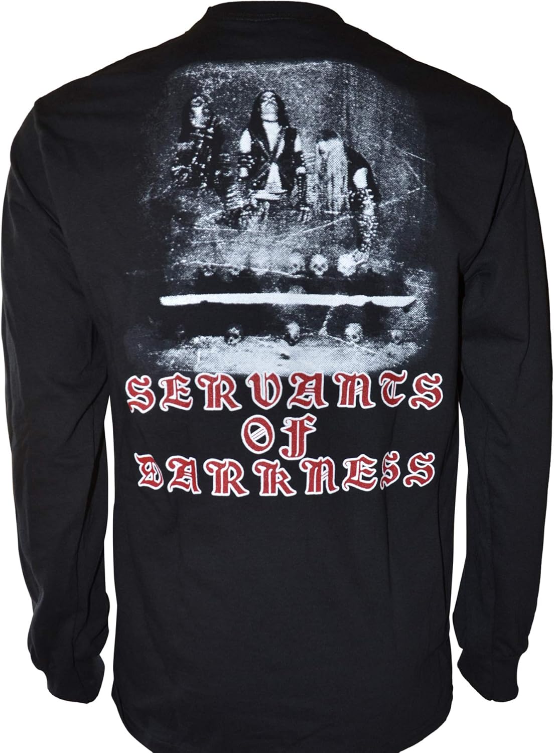 Nifelheim Servants Of Darkness Inverted Cross Gildan Long-Sleeved Shirt - Black - 54