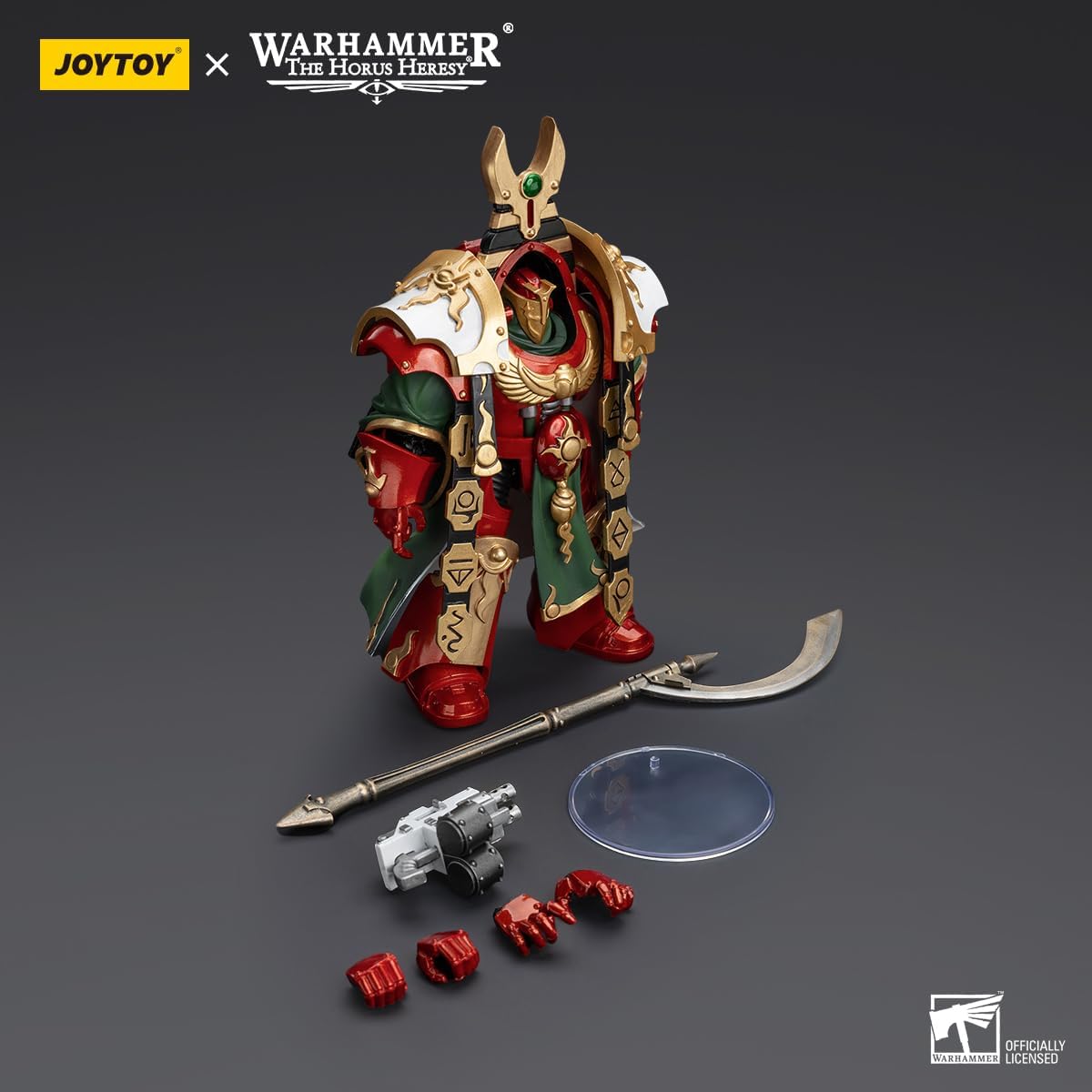 JoyToy Warhammer 40K Thousand Sons Legion Praetor in Cataphractii Terminator Armour 1:18 Scale Action Figure – Highly Detailed Collectible with Articulated Joints for Dynamic Posing