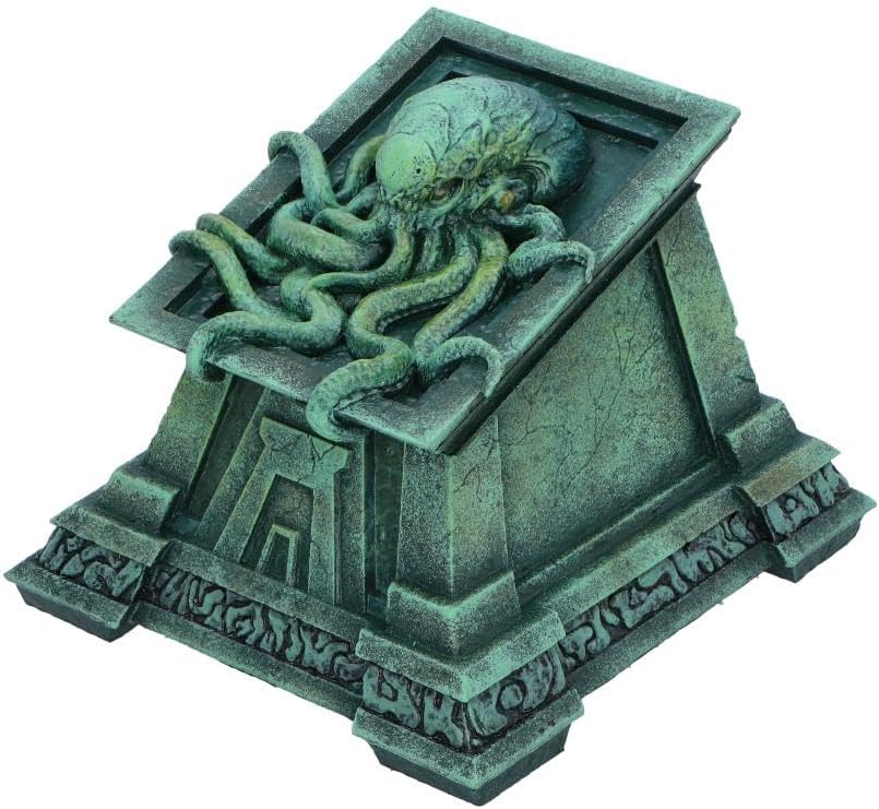 Nemesis Now Crypt of Cthulhu Box (JR) Box, Resin, gegossen in feinstem Harz, fachmännisch handbemalt
