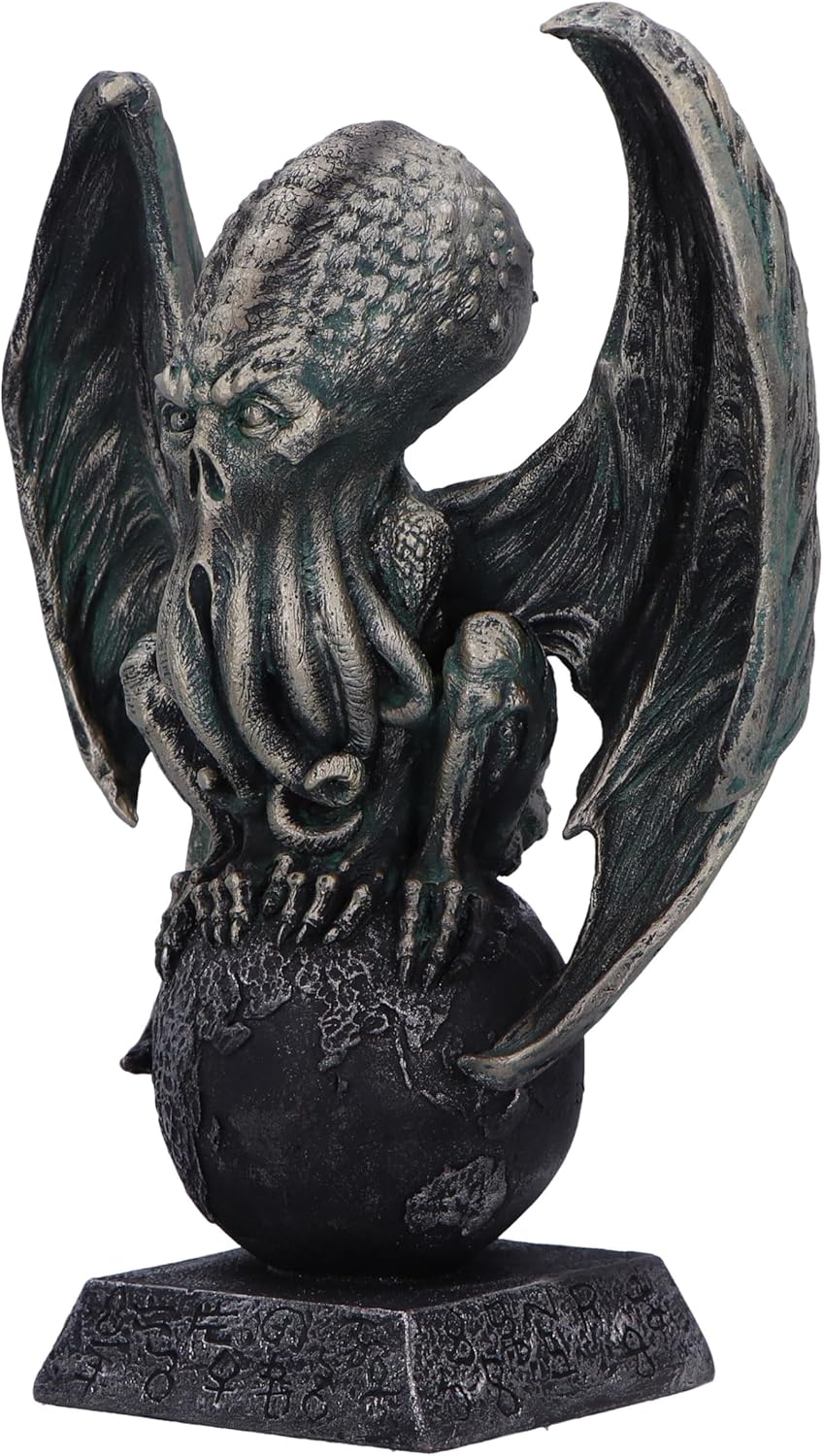 Nemesis Now Reign of Cthulhu on Ball 25cm, Resin, Black, Cast in the Finest Resin, Expertly Hand-Painted