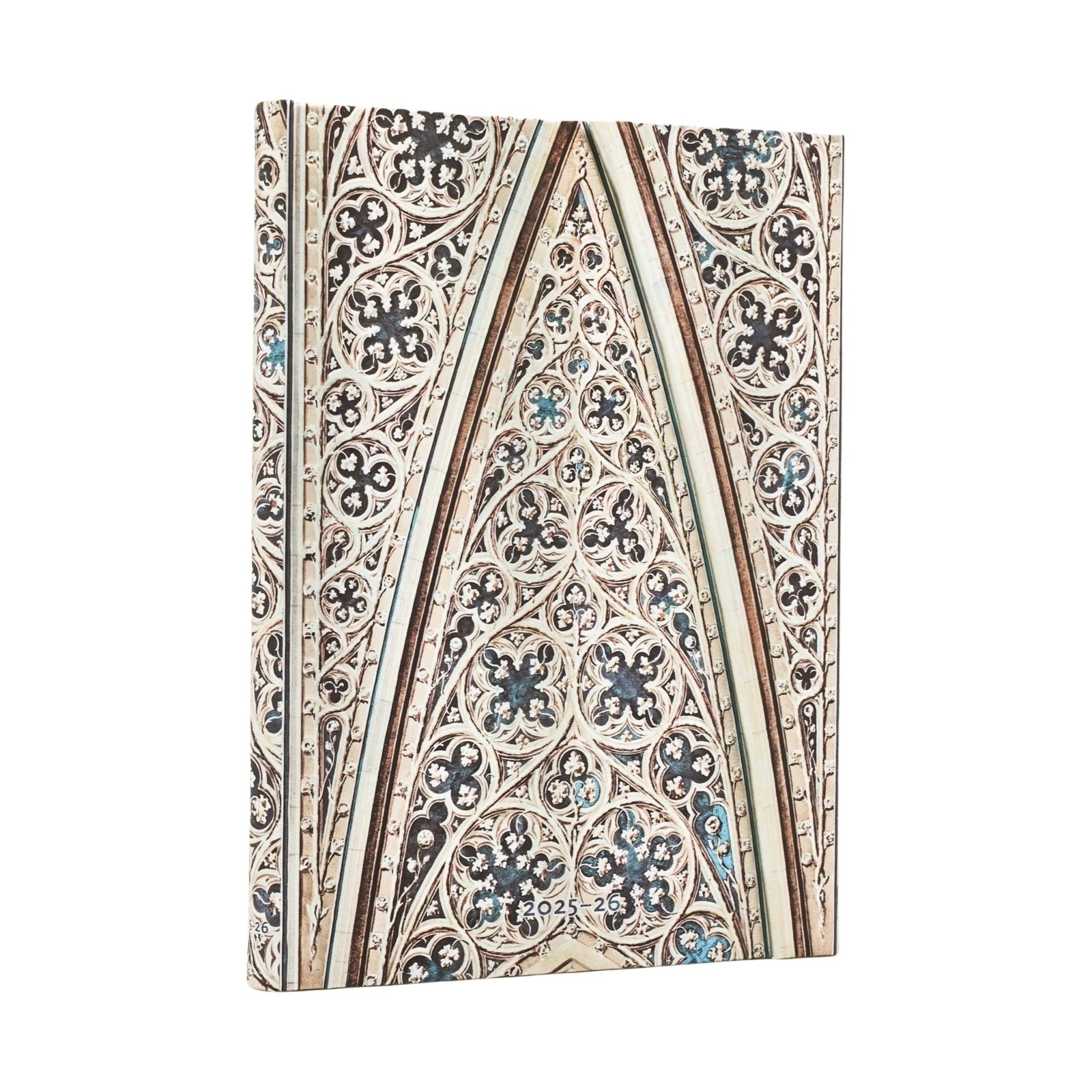 2026 Vault of the Milan Cathedral (Duomo di Milano) Midi 18-month Horizontal Hardcover Flexi Dayplanner 2025-2026 (Wrap Closure)