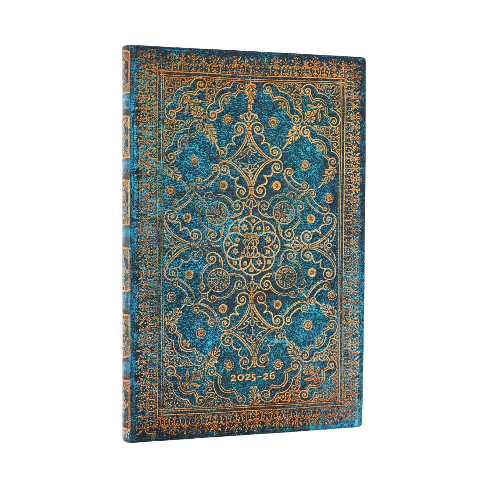 2026 Azure (Equinoxe) Maxi 18-month Vertical Softcover Flexi Dayplanner 2025-2026 (Elastic Band Closure)