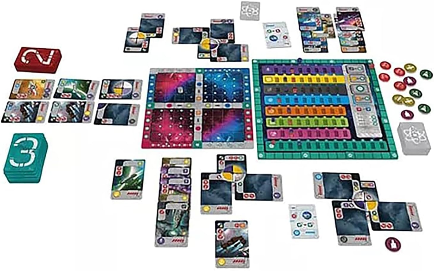 Rio Grande Games: Aldebaran Duel - Economic Strategy Game, Space Theme, Colonize- Research-Dominate, Empire Development, 2 Players, 45-90 Mins