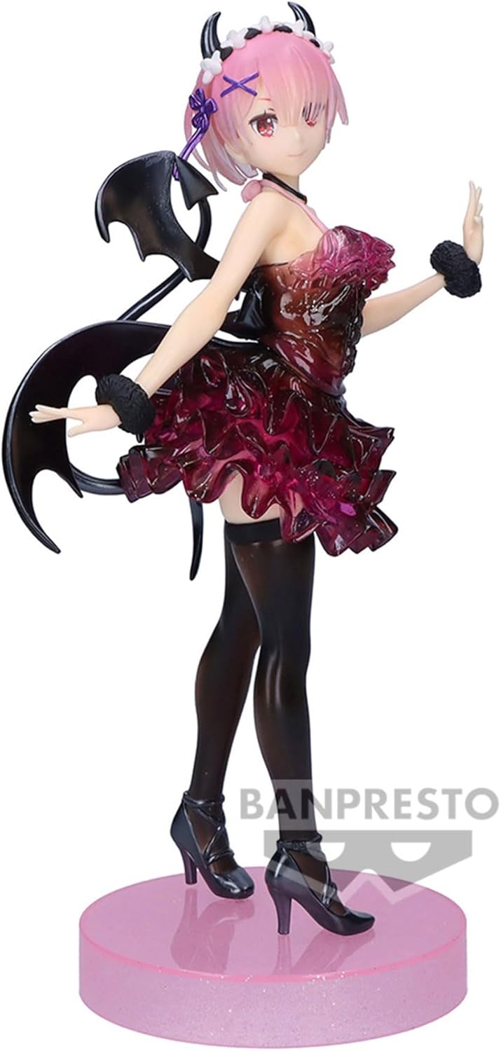 Banpresto Ram Re:Zero - Starting Life In Another World- Espresto-Clear&Dressy, Special Color Ver. 22 cm, BP89696P Multicolore, Figura da collezione ideale per i fan degli anime