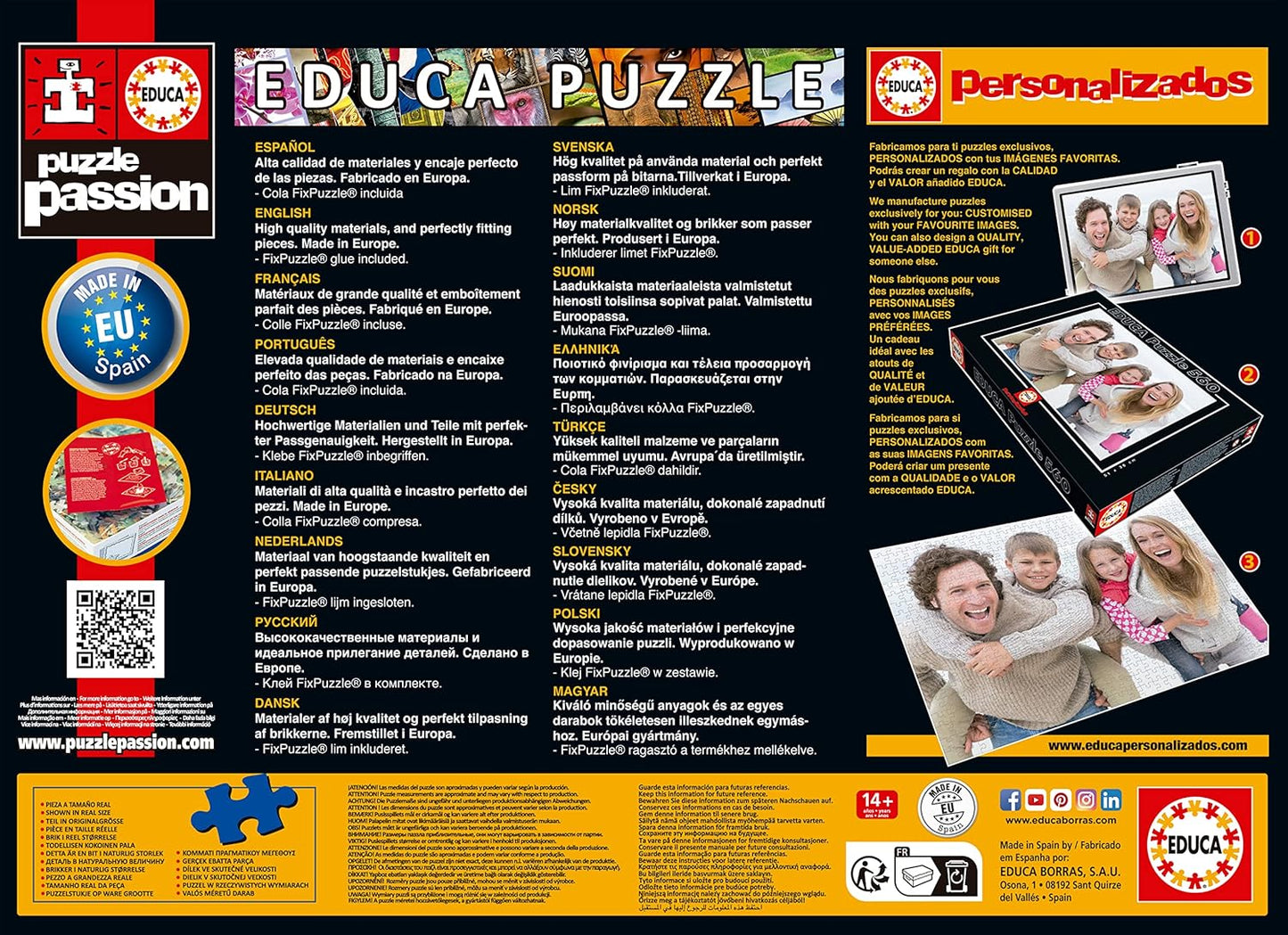 Educa - 1000 stukjes puzzel voor volwassenen | Wereldwonderen. Inclusief Fix Puzzle Tail om op te hangen Zodra de montage is voltooid. Vanaf 14 jaar (19022