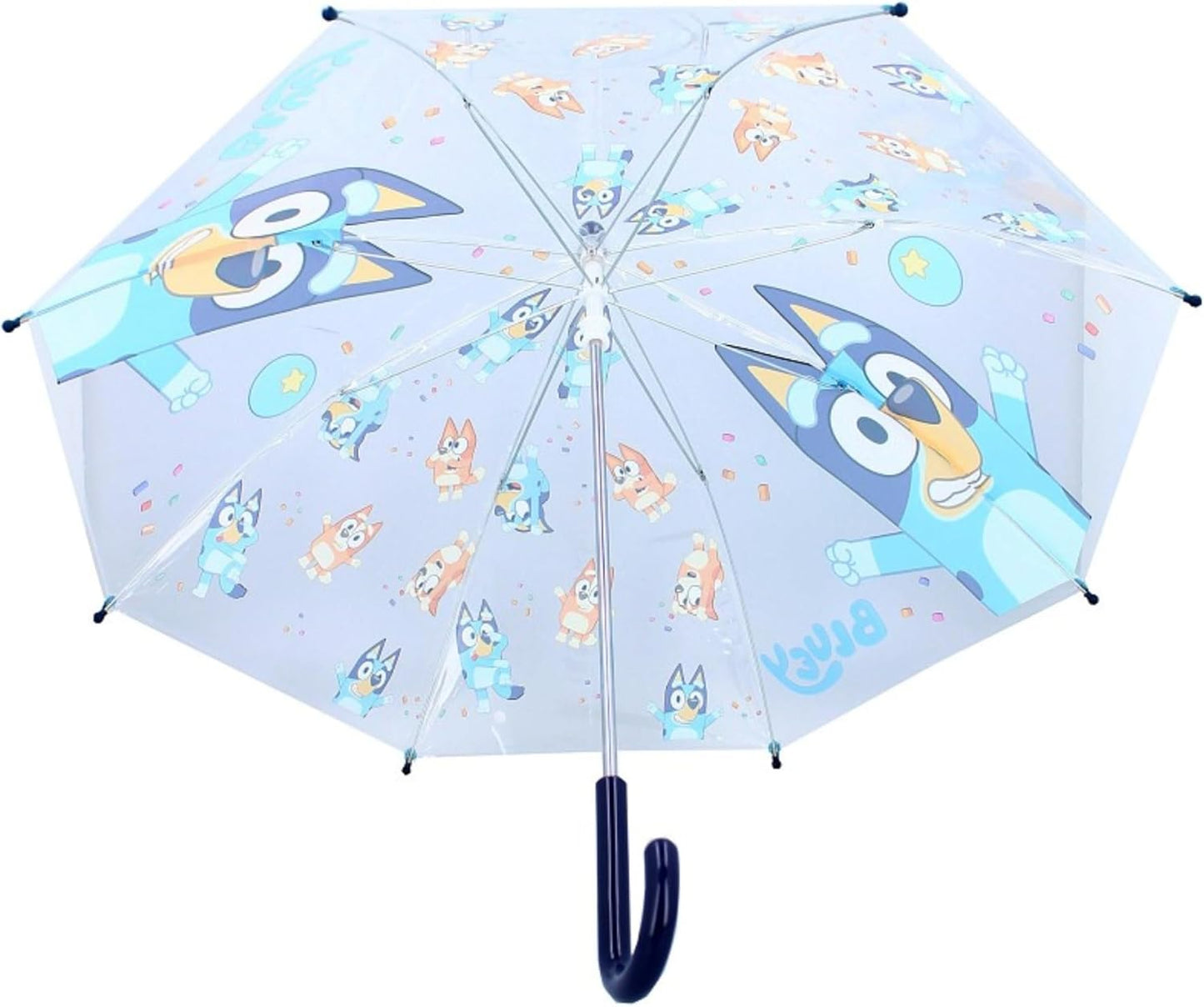 Vadobag Umbrella Dark Blue & Transparent | Bluey | Children's Umbrella, Meerkleuri