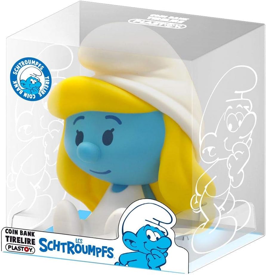 Plastoy Smurfette Piggy Bank Figurine
