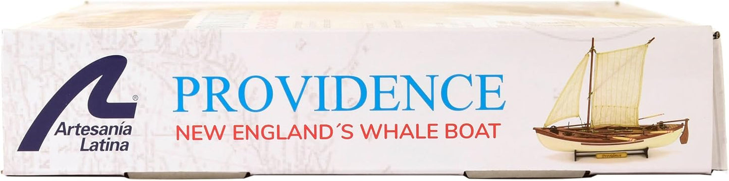 Artesania Latina – Wooden Ship Model Kit – New England Whaling Ship, Providence – Model 19018, 1:25 Scale – Models to Assemble – Initiation Level