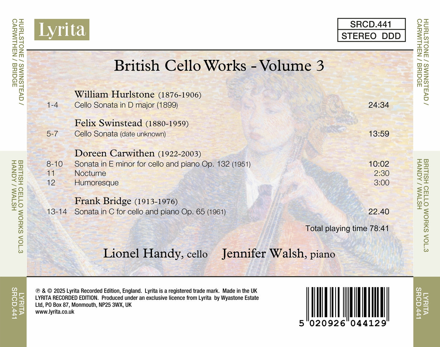 Lionel Handy/Jennifer Walsh: Hurlstone/Swinstead/Carwithen/Bridge