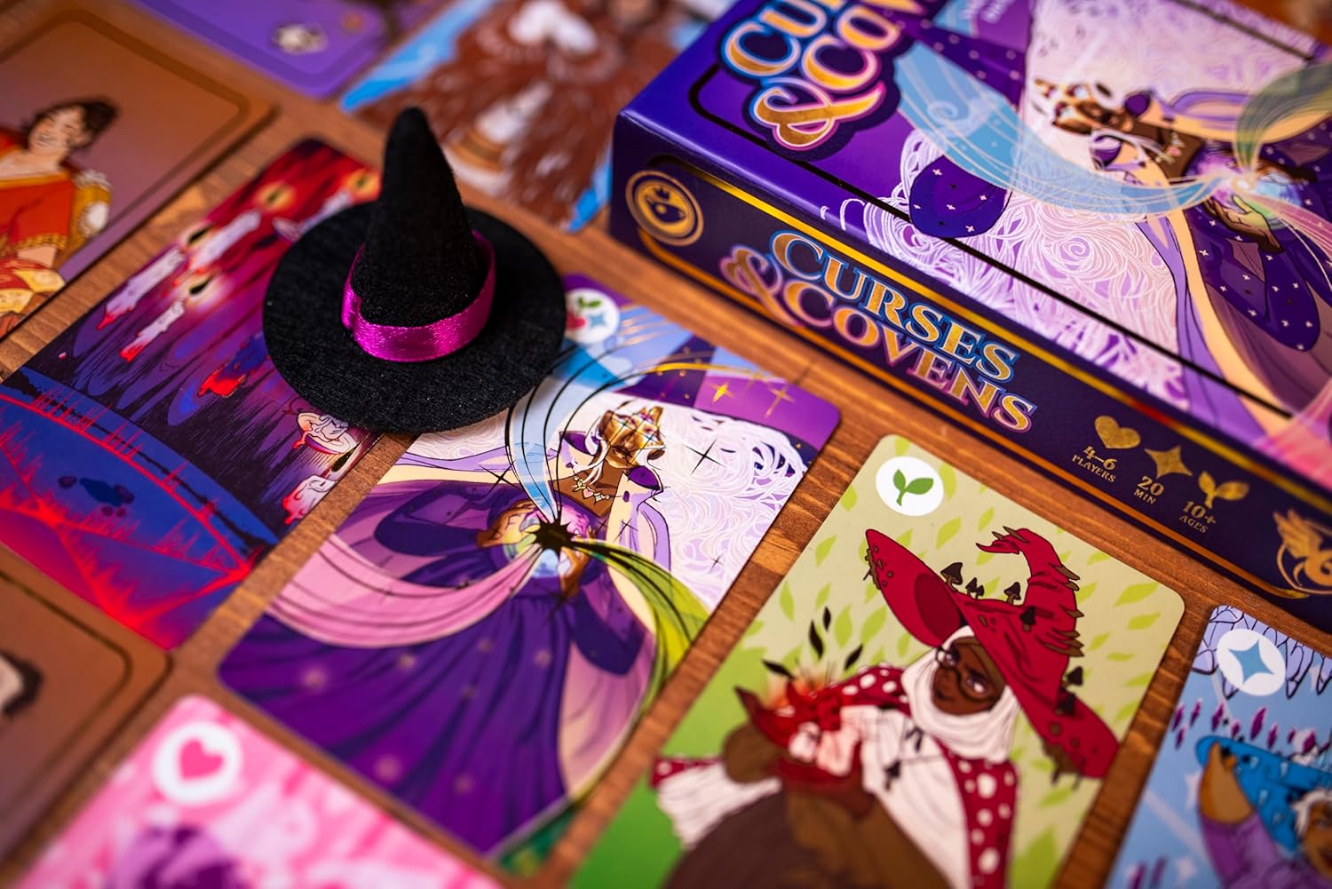 Good Games Publishing, Curses & Covens - Witch Hunting All-Vs-One Matching Game - for 4-6 Players and Ages 10+