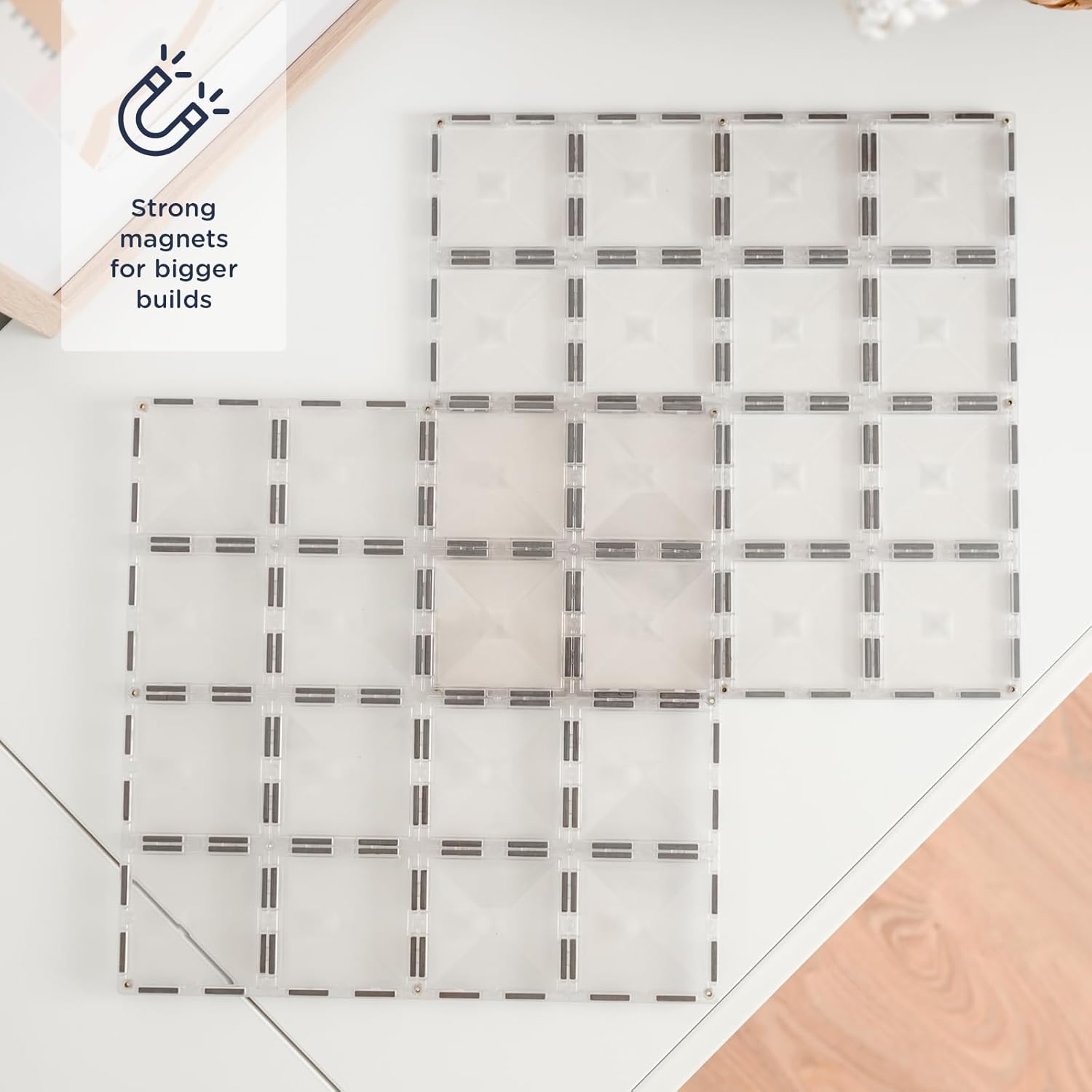 Connetix - Base Plate - Clear - 2 Pieces (Ct-C-00002-Bp)