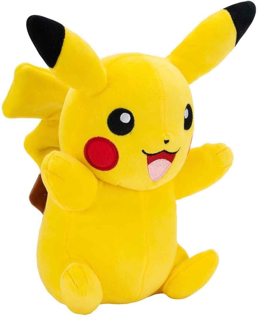 Pokemon Plush Pikachu - 20 cm High - Yellow/Red - Official Pokémon Plush Toy for Children 2+ Years