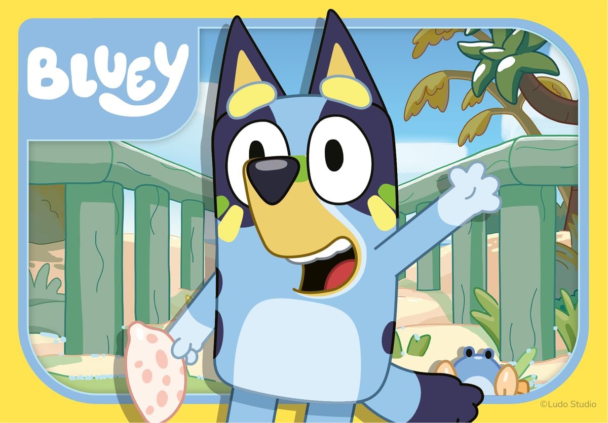 Ravensburger - My first Puzzle Bluey, Puzzle Bambini, Puzzle 18 mesi, 4 puzzle in 1, 2/3/4/5 pezzi