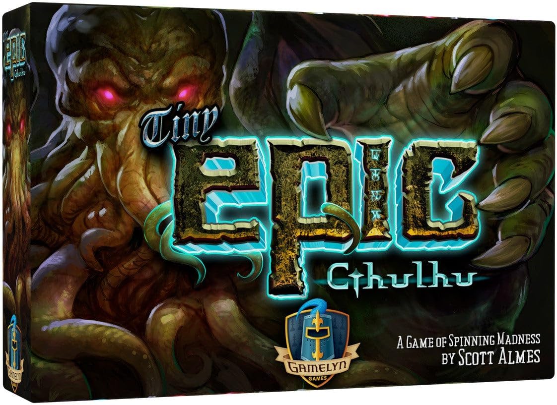 Gamelyn Games | Tiny Epic Cthulhu | Cooperative Board Game | Ages 14+ | 1-4 Players | 30-45 Minutes Playing Time