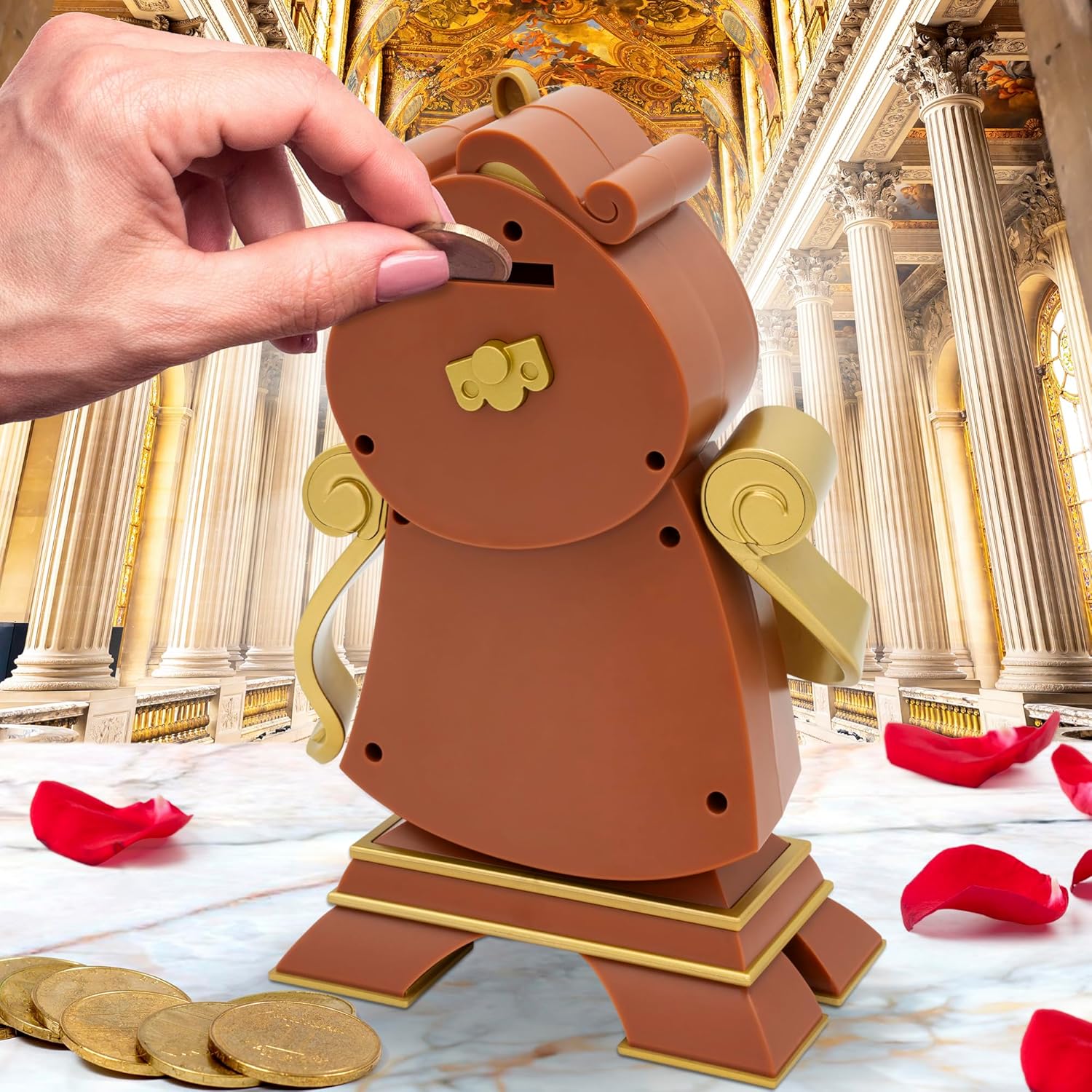 Disney - Piggy Bank - Beauty And The Beast - Cogsworth