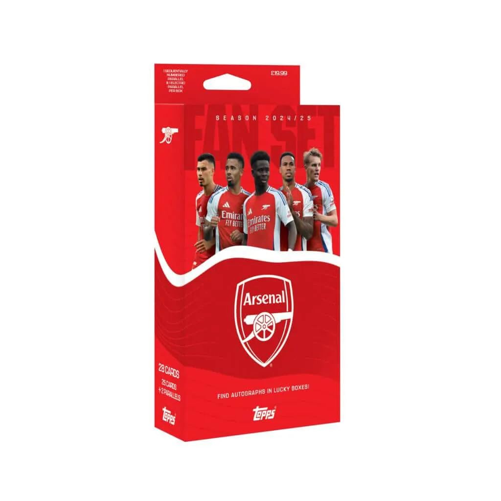 Topps verzamelkaarten - Fan Set Arsenal Season 2024/2025. Inclusief 28 kaarten pr. box -Voetbal verzamelkaarten.