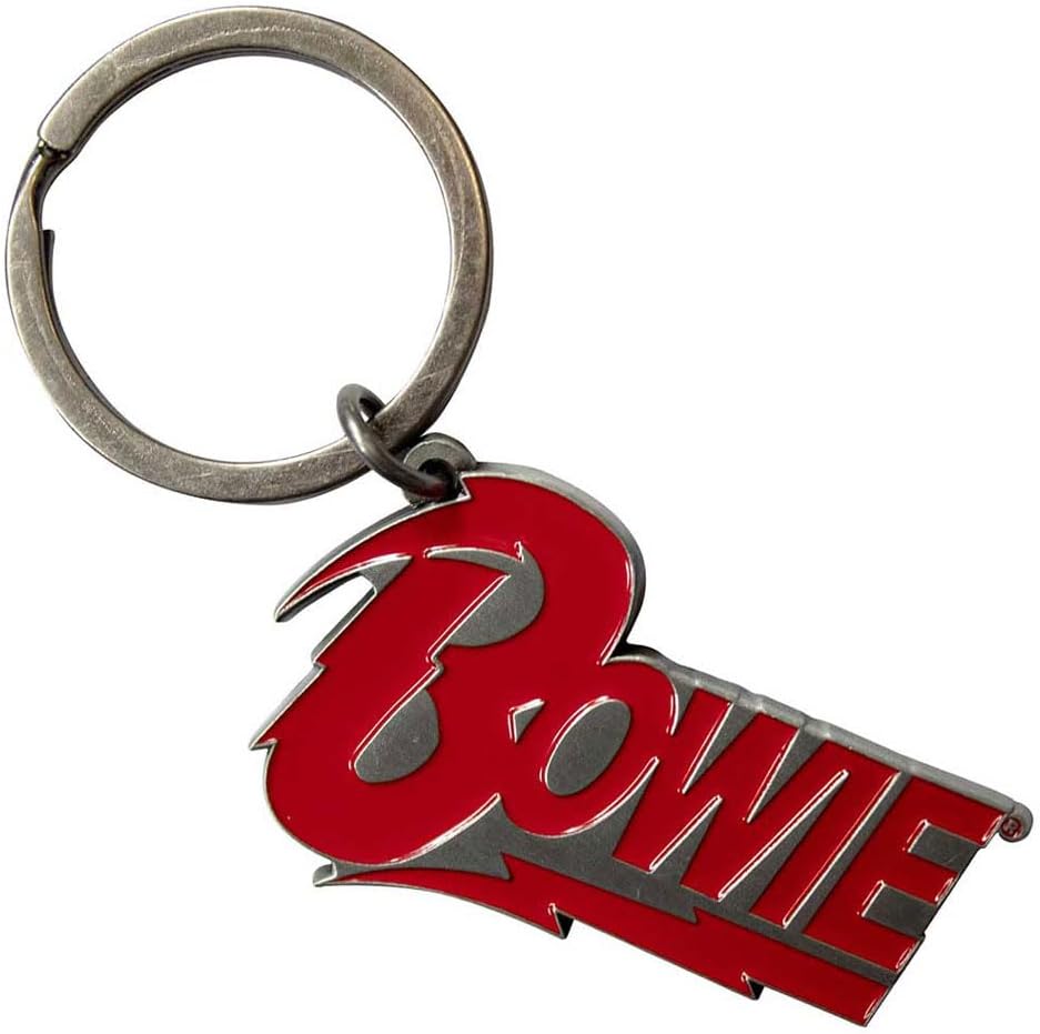 Rock Off officially licensed products David Bowie Classic Logo Keyring Keychain One Size