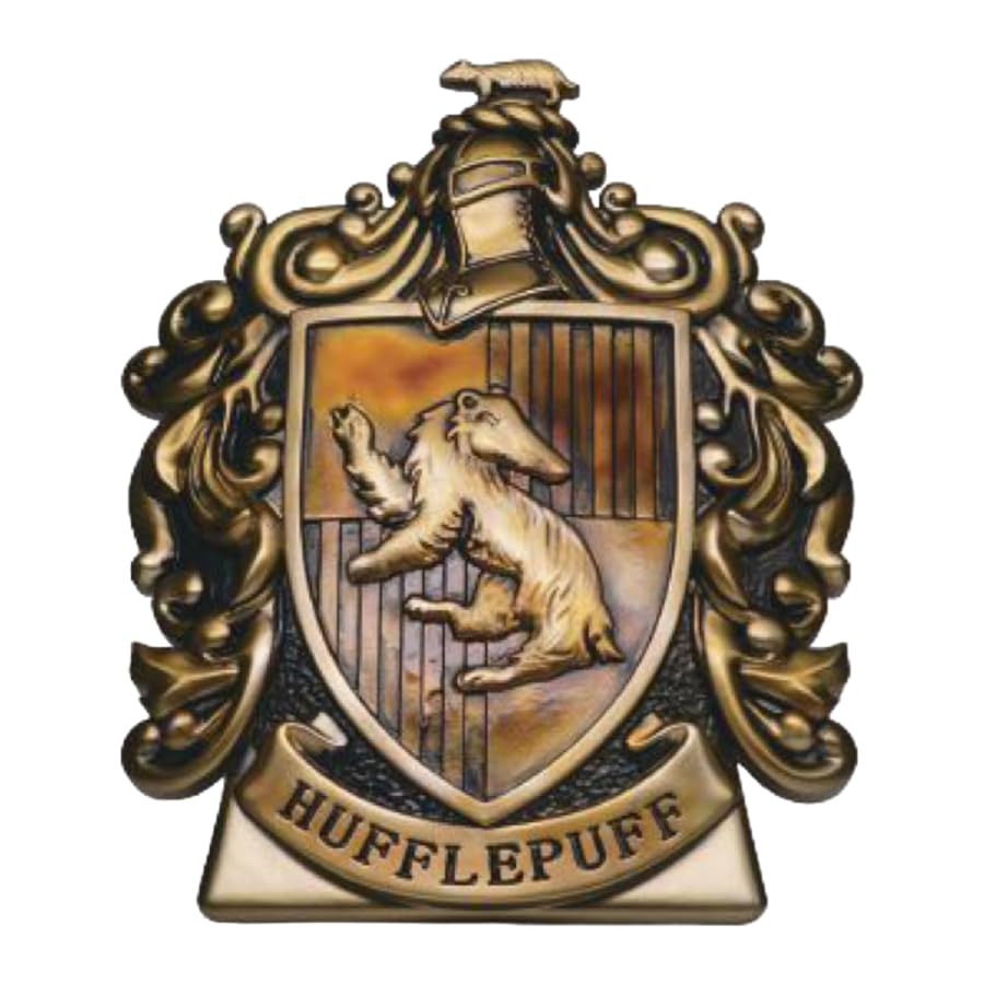 Monogram Harry Potter Hufflepuff Crest Logo PVC Money Bank