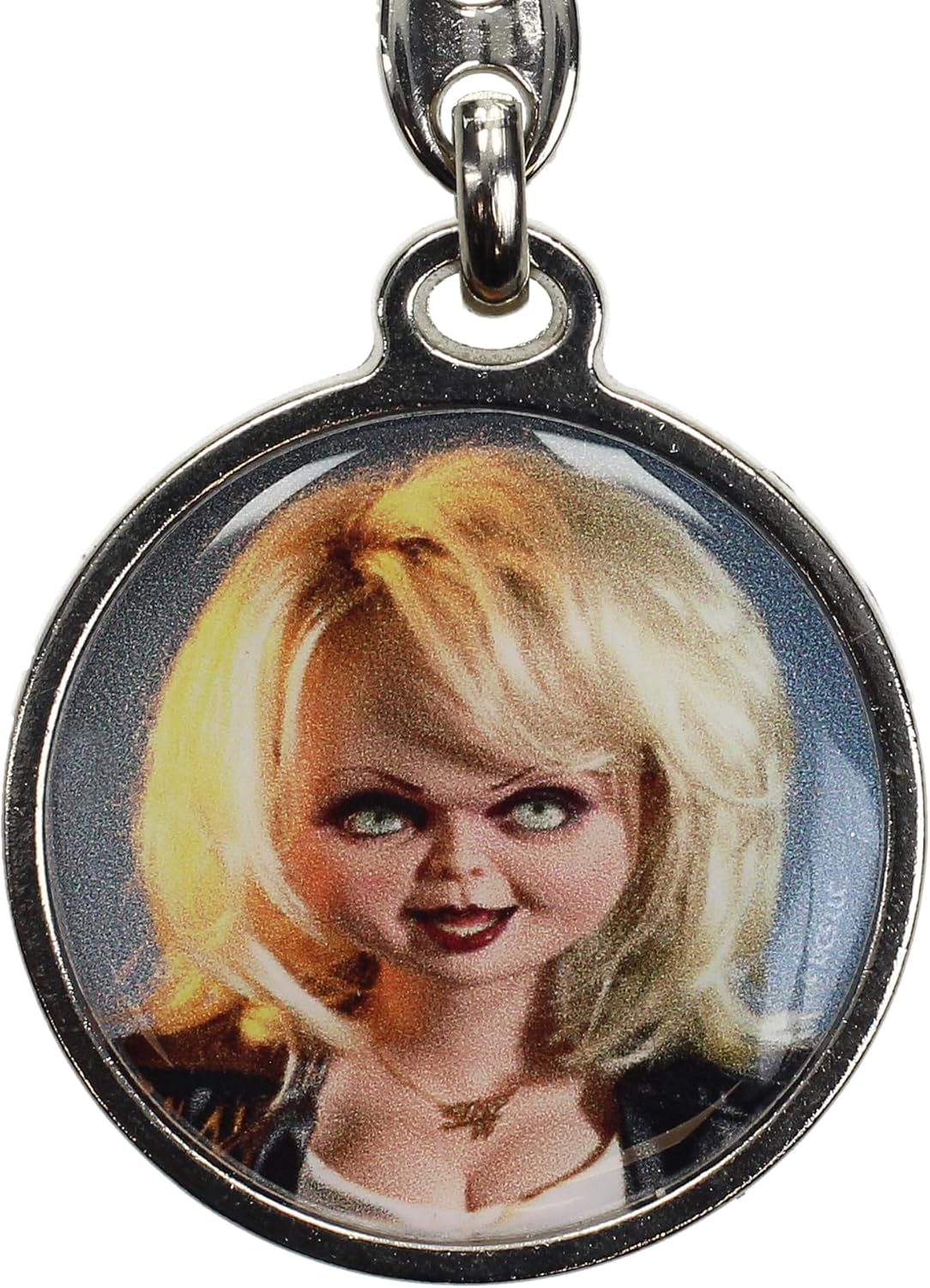 SD TOYS - Tiffany key ring round metal chucky, multicoloured, S