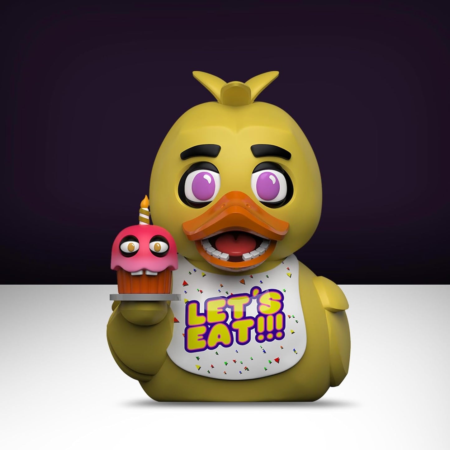 TUBBZ Erstausgabe: Five Nights at Freddy's- Chica als Cosplaying-Gummiente Vinylfigur
