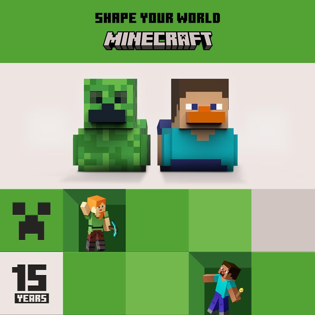 TUBBZ Erste Ausgabe Creeper Sammler-Vinyl-Gummientenfigur - Offizielles Minecraft Merchandise - Filme & Videospiele