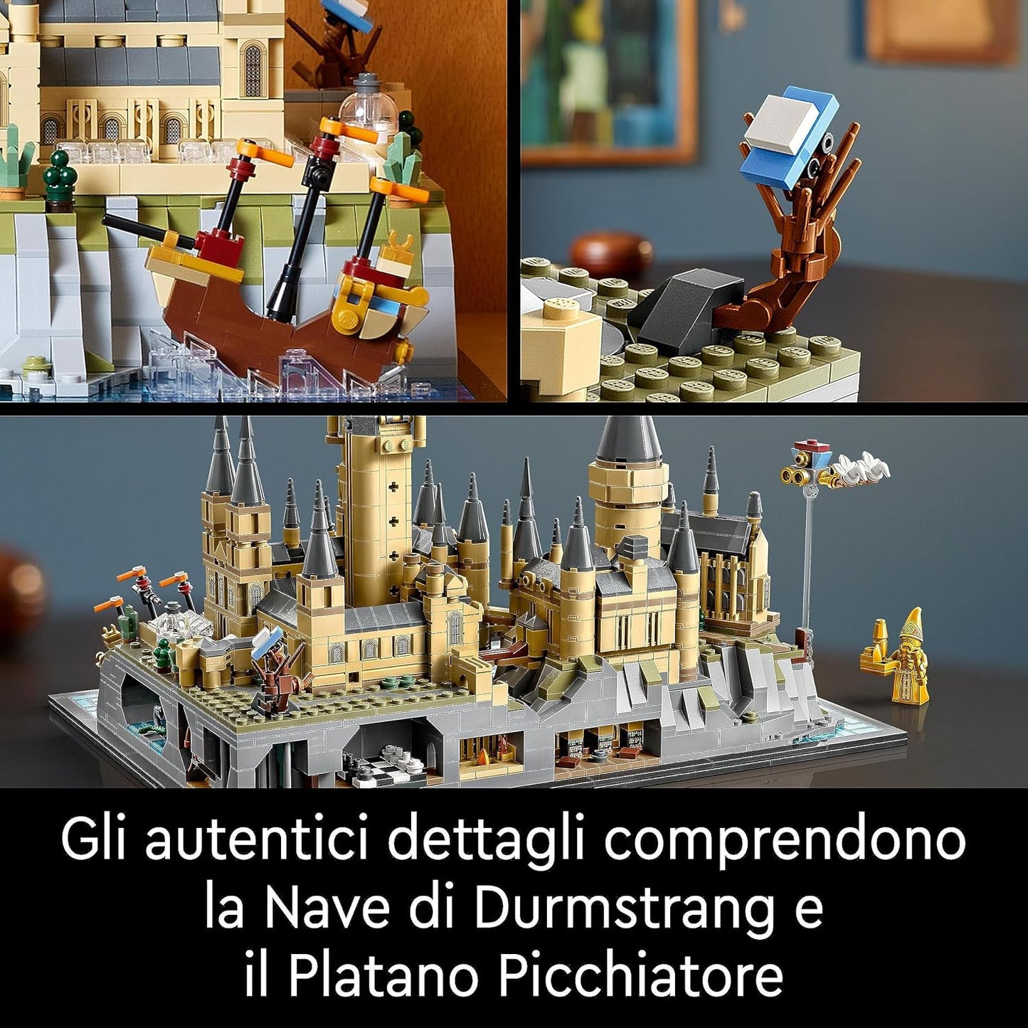 LEGO 76419 Harry Potter Hogwarts Castle and Grounds Big Set for Adults, including Iconic Locations: Great Hall, Chamber of Secrets & More, Valentine's Day Treat, Gifts for Women, Men, Her or Him