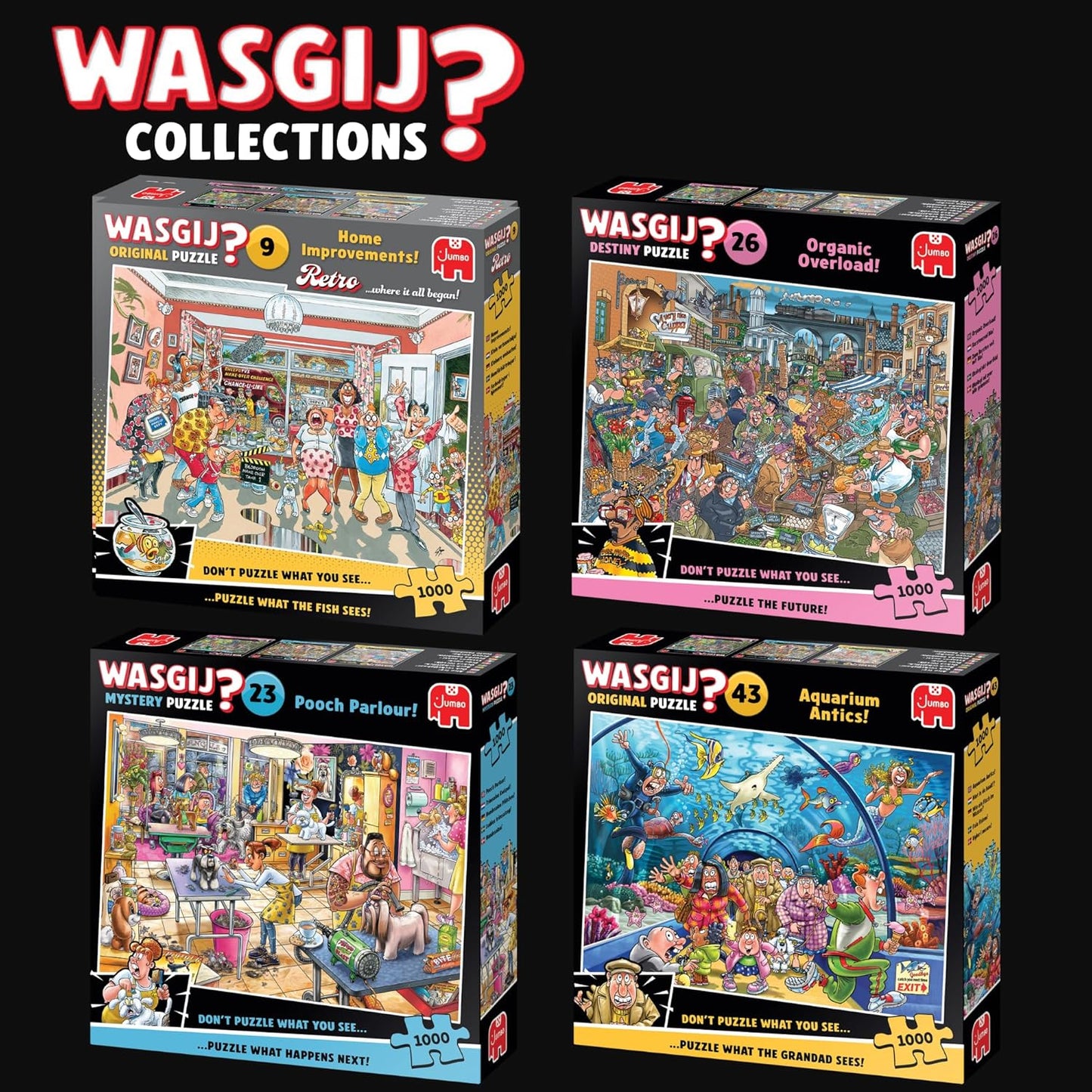 Wasgij Retro Original 9, Home Improvements - Unique 1000 Piece Jigsaw Puzzle for Adults - Colourful, Puzzling, Challenging & Brainteasing Adult Jigsaws - 100% Recycled Cardboard 1000Pc Puzzles - Jumbo