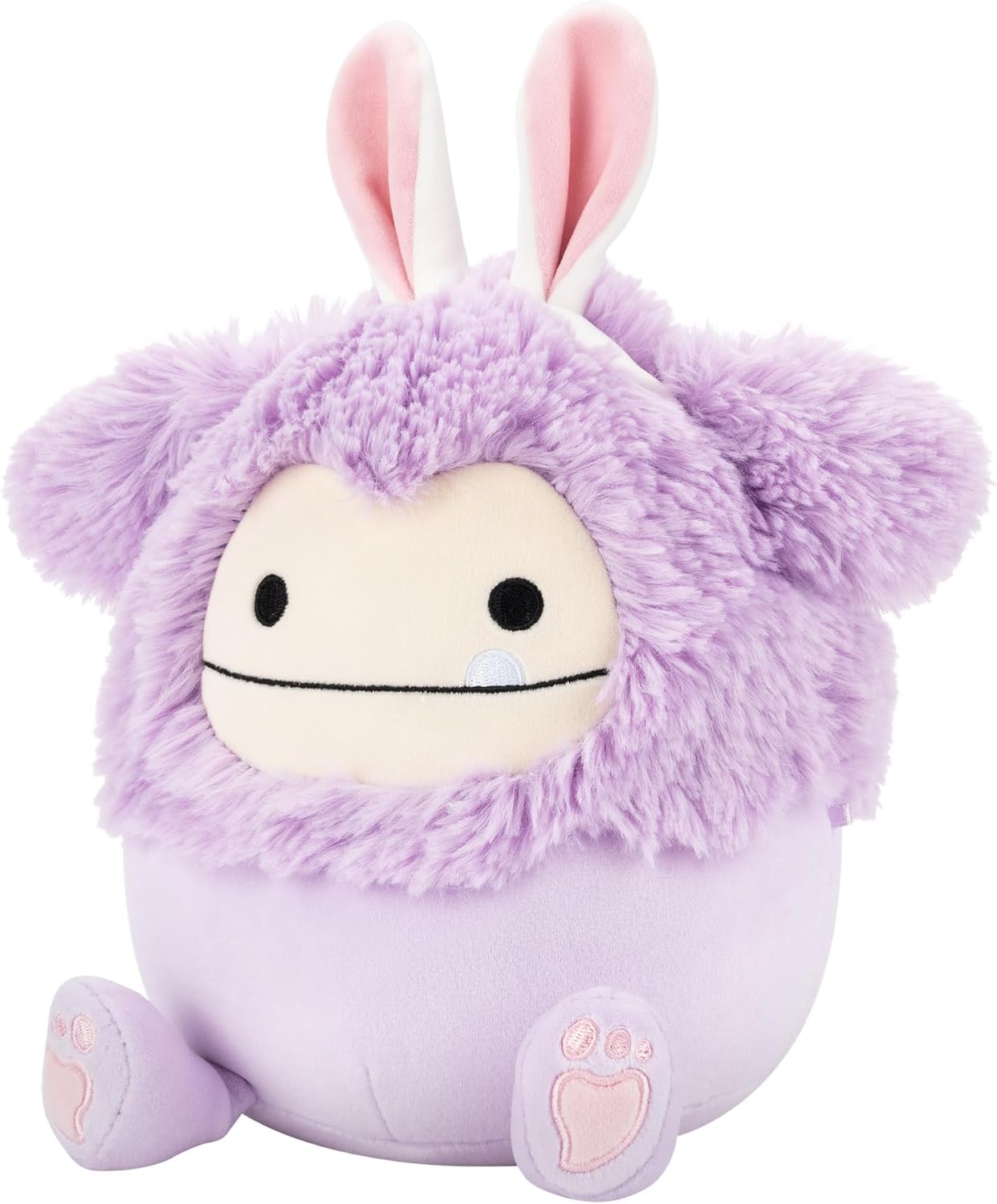 Squishmallows Official 7.5-Inch Dilka the Lavender Bigfoot with Bunny Ears - Official Squishmallows Plush - Soft Easter Plush
