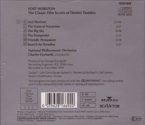 Lost Horizo -Ost (Dimitri Tiomki