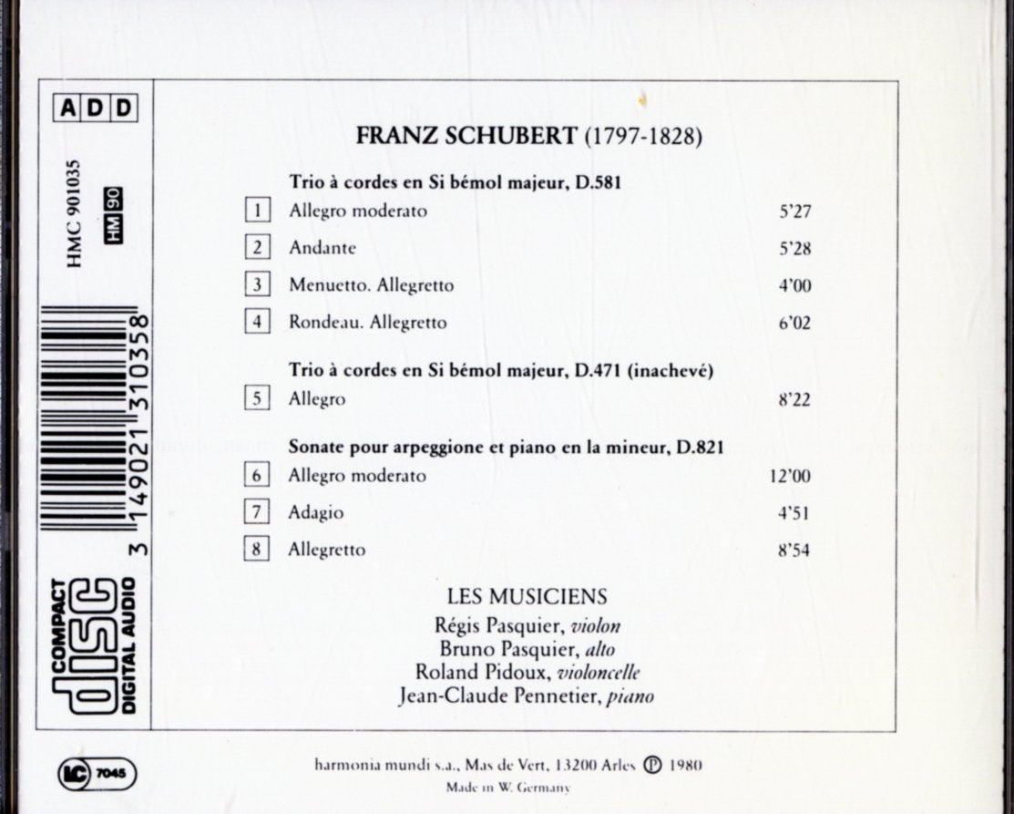 Trio Per Archi D 581, D 471, Sonata