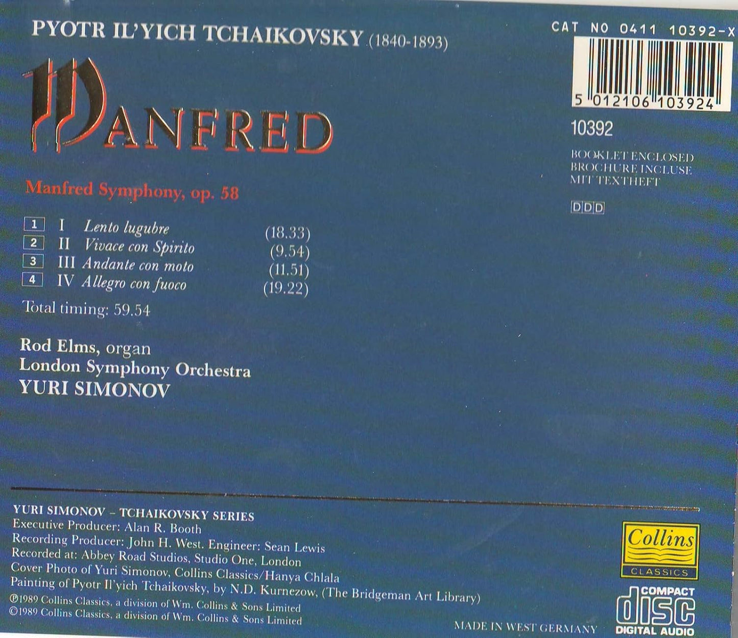 Tchaikovsky-Symphony Manfred