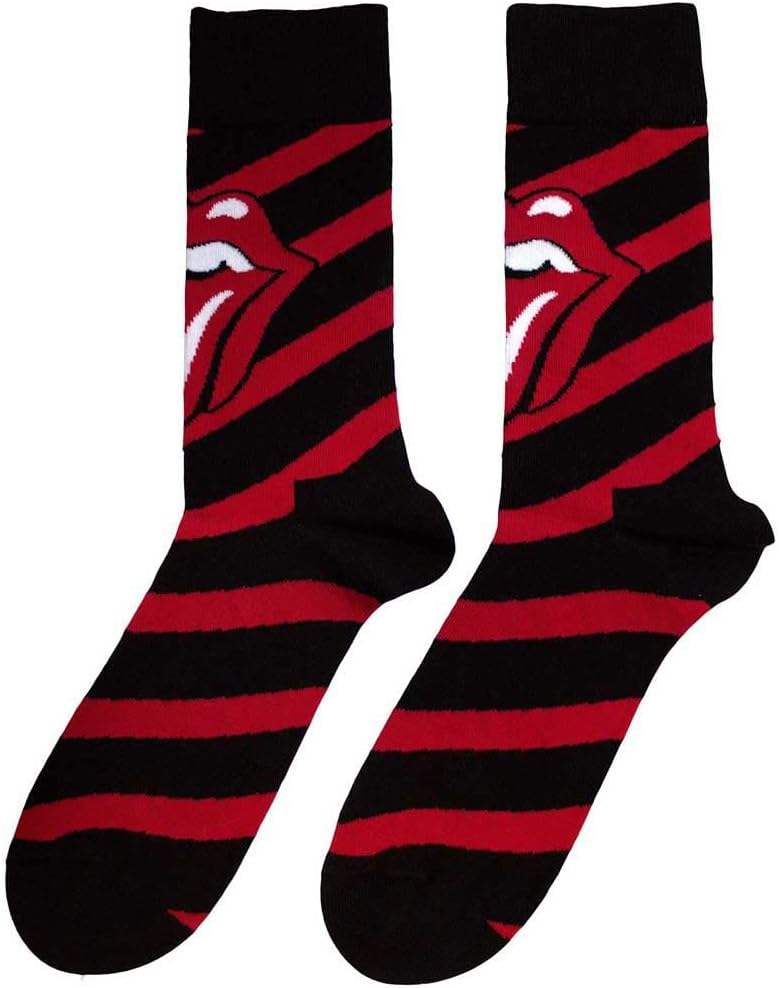 Ankle Socks # Uk Size 7 - 11 Unisex Black # Stripes