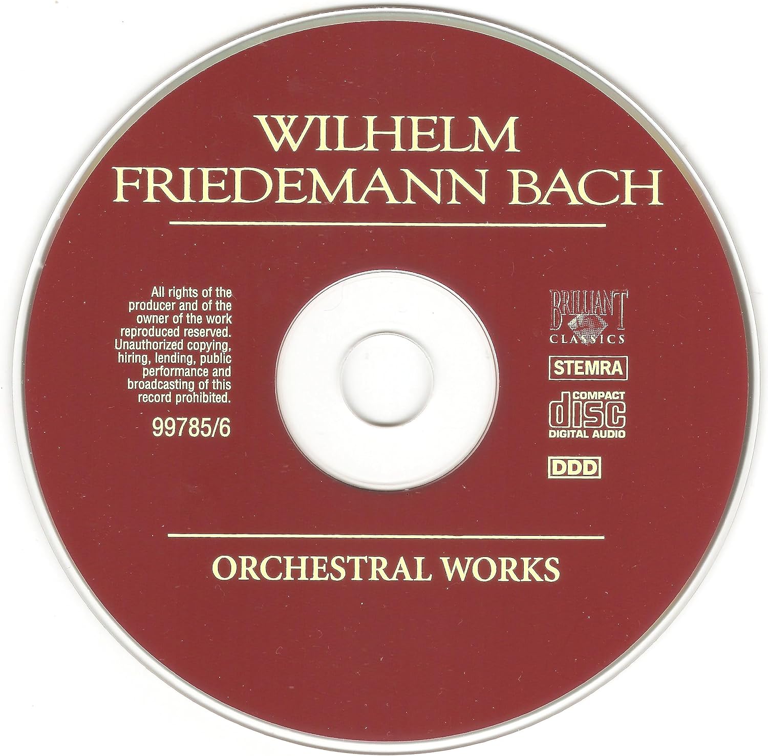 Wilhelm Friedemann Bach Orchestral Works