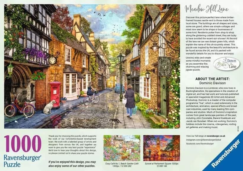 Ravensburger 12000160 - Medow Hill Lane - puzzle 1000 pezzi – puzzle adulti e ragazzi da 14 anni
