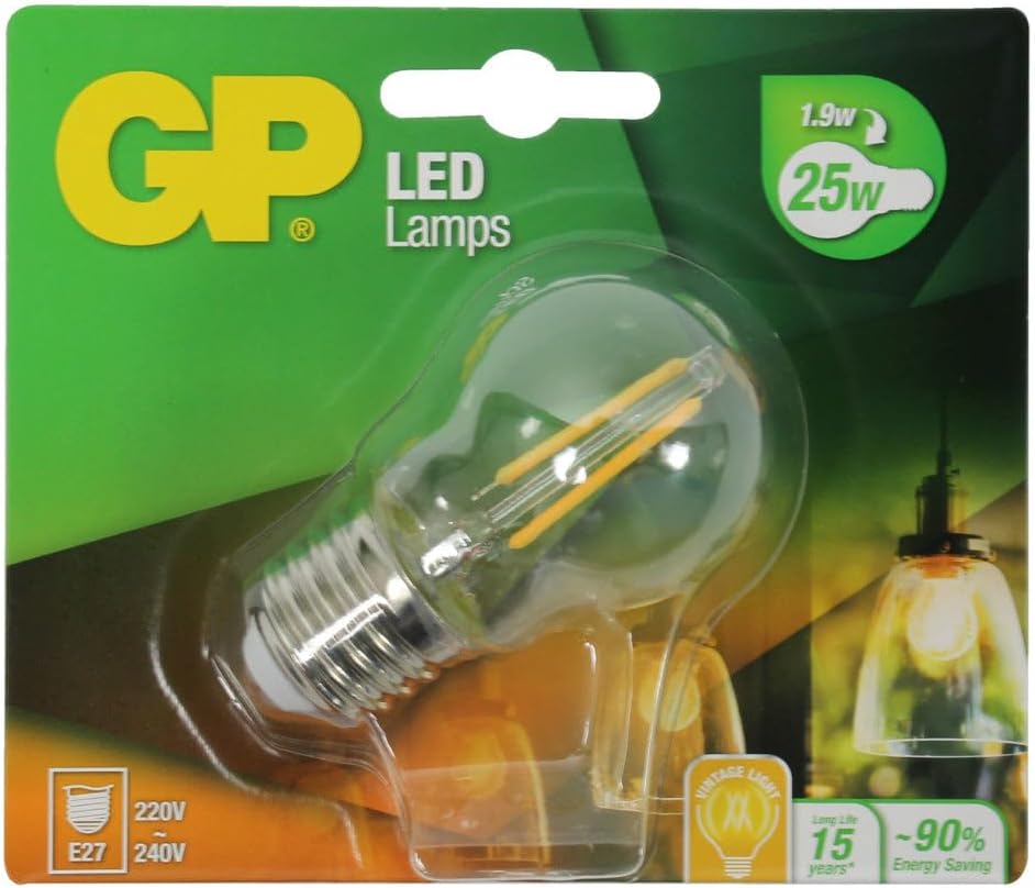 `Gp - Led Lamp Filament Mini Globe, E27, 2W (25W), 250Lm`