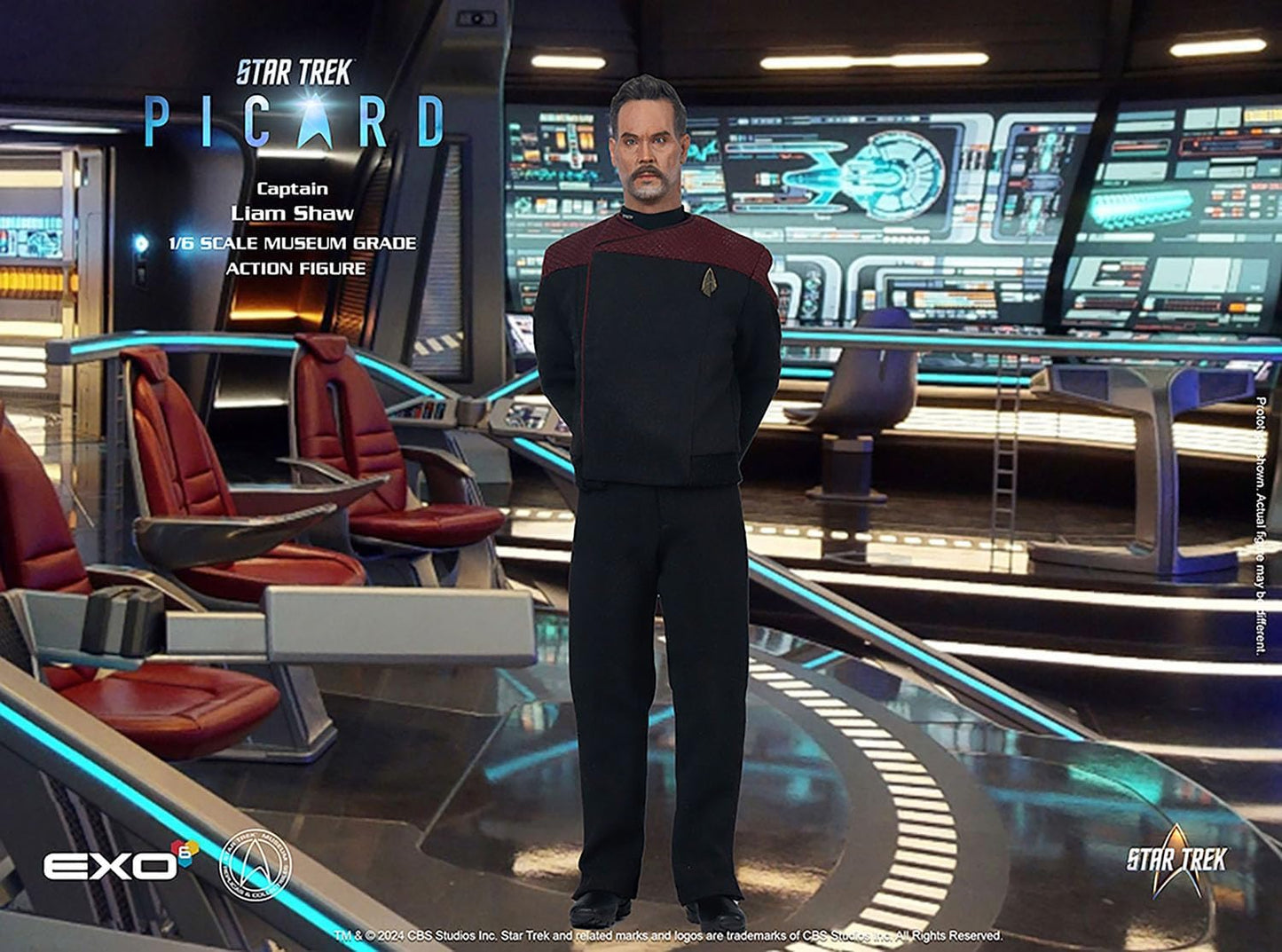 Star Trek: Picard Action Figure 1/6 Captain Liam Shaw 30 Cm