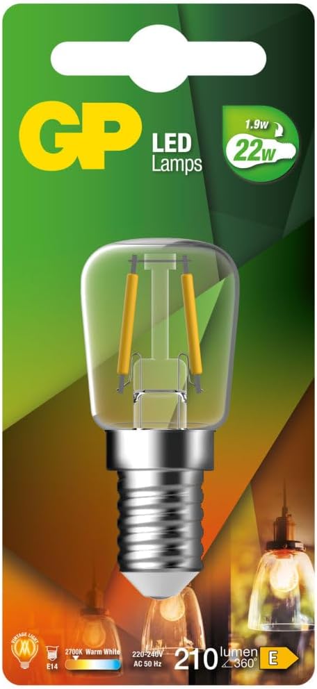 `Gp - Led Lamp Filament, T25, E14, 1.9W (22W), 210Lm`