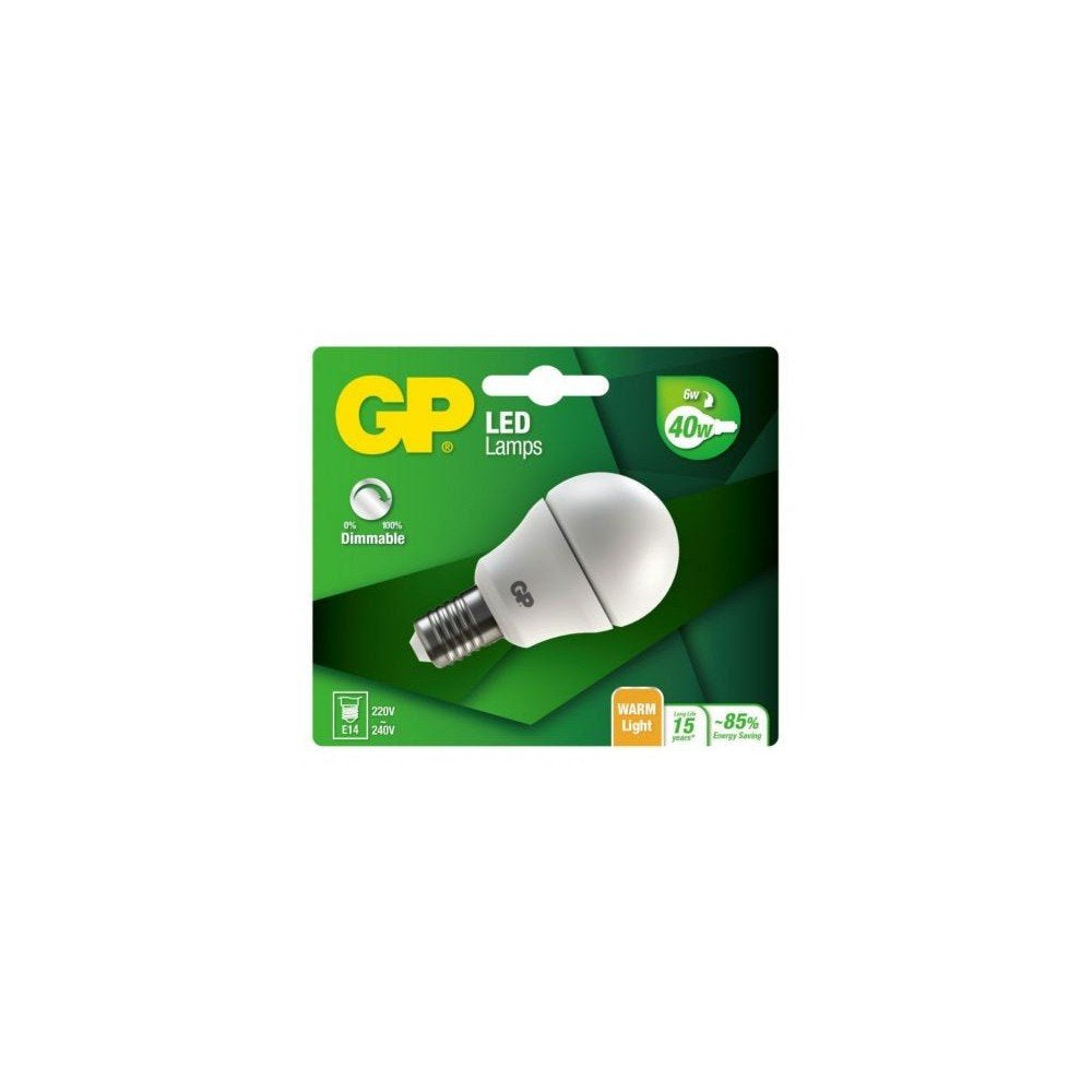 `Gp - Led Lamp Mini Globe, E14, Dim, 6W (40W), 470Lm`