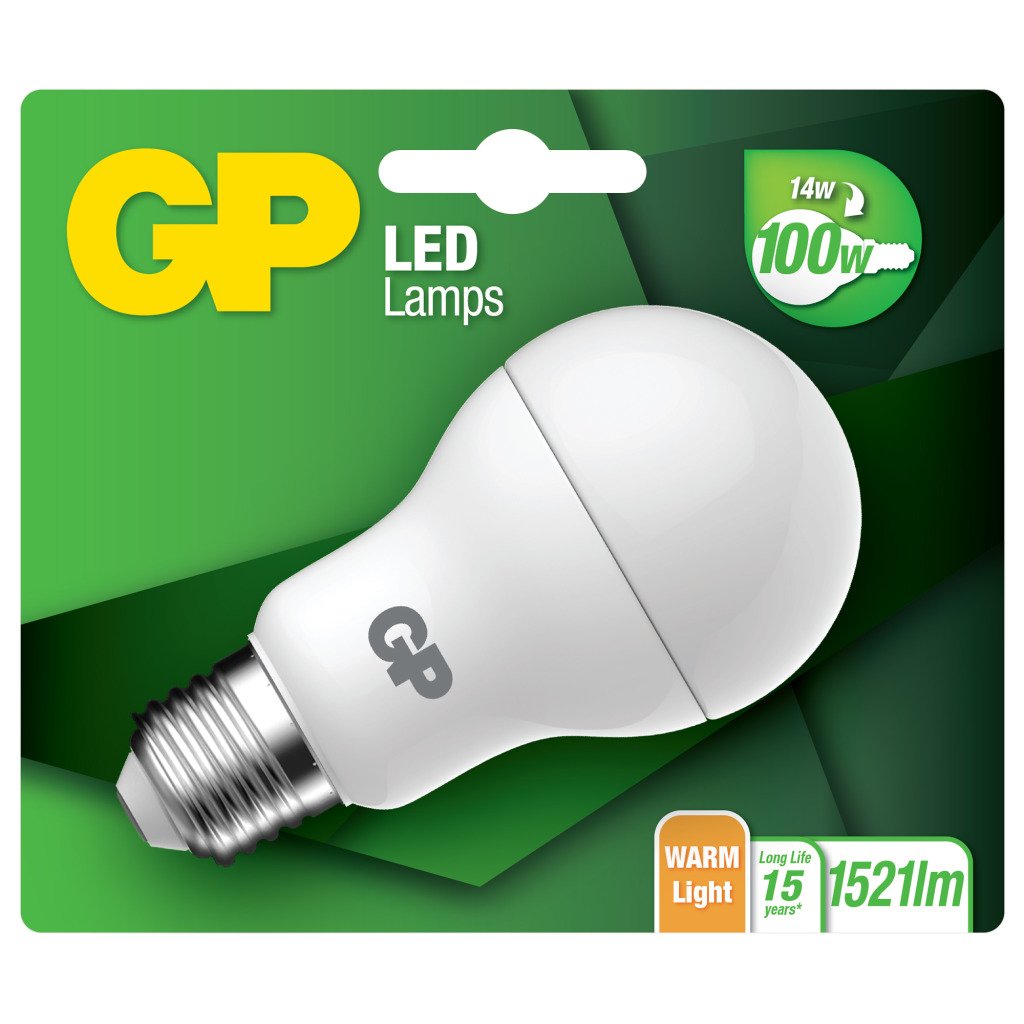 `Gp - Led Lamp Classic, E27, 14W (100W), 1521Lm`